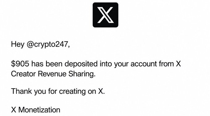 The image features an email message written in English that contains both text and a drawing of an x symbol next to the word "X". The message appears to be from a Cryptocurrency trading platform, where users have recently made a transaction. The person who sent the message is likely explaining the transaction or congratulating the recipient on their account balance change. The focus of the image is on the email message and its contents rather than any specific context or additional information related to the Cryptocurrency trading platform being used.