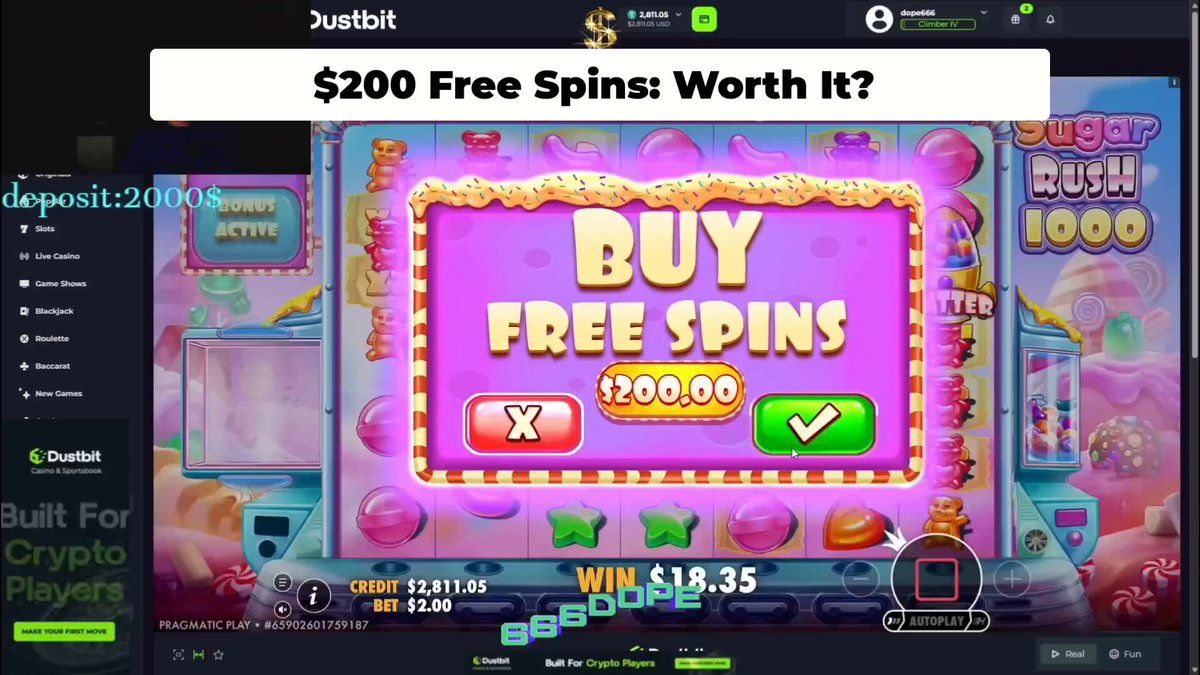 The main focus of this image is an advertisement for Free Spin slots, which is displayed prominently against a white background. The text above the picture reads "Free spins are worth it? Buy!" This suggests that purchasing these free spins could potentially lead to winning money on the slot machine game they promote.