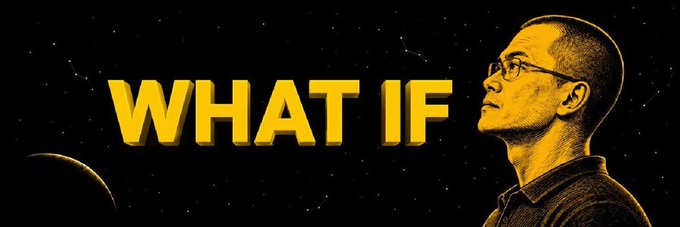 A promotional banner with a starry space background features the yellow text 'WHAT IF' alongside a stylized portrait of a man wearing glasses.