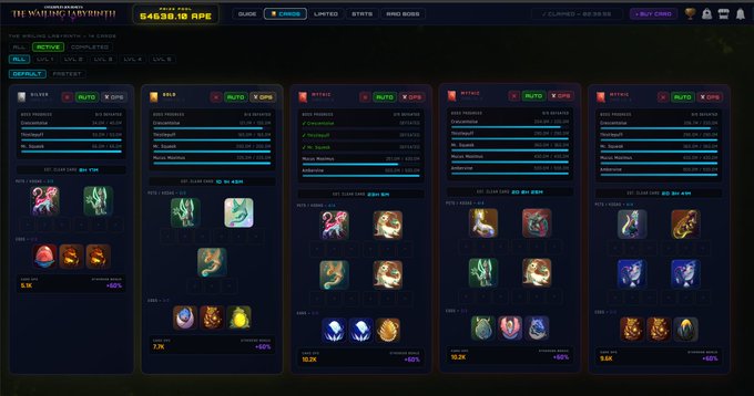 The image shows a computer screen displaying a game interface with various game elements, such as different game modes or characters. The main focus of the image is an app called "Ape Coin" that has a reward pool for players. There are several options available in this reward pool, including a 55k Apecoin reward pool and other rewards like "Daily growing". The post also mentions another app named "OtherEggGenesis", which could be related to the game or simply unrelated content.