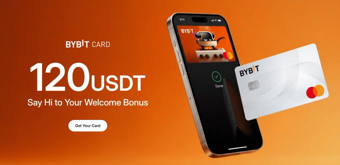 xtr card and a white credit card are displayed on an orange background, with the text "BYBT Card" above them.