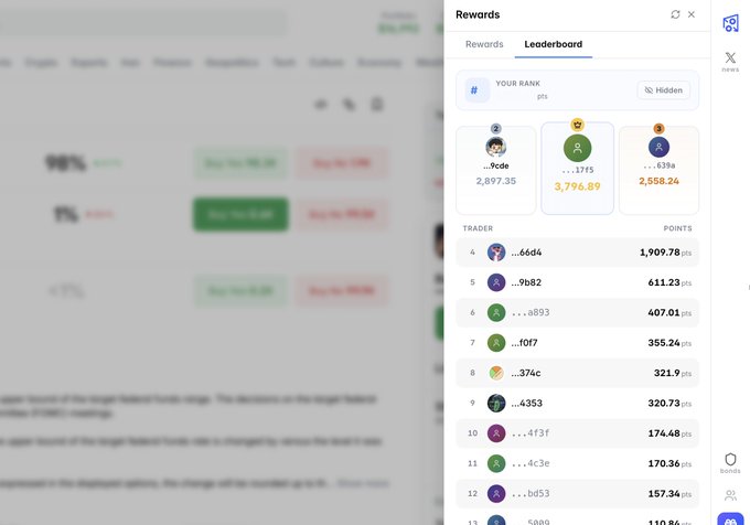 The image shows a computer screen displaying a screenshot of a website called "Quick reminder: in @Poly_Helper we will distribute up to 50% of our potential Polymarket drop to users Why do we think there will be a drop for builders? Because Polymarket is taking the same route Hyperliquid did I also had a small informal confirmation, but for now these". The screenshot includes information about trading platforms, and it seems to provide tips on what to expect from them.