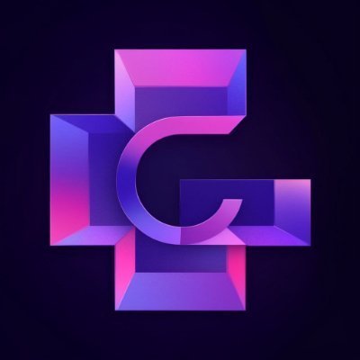 A stylized 3D logo featuring an interlocking "G" in purple and pink gradient tones against a dark background, representing the $GSTOCK token and visually reinforcing the post's theme of a crypto project poised to bridge meme coin economics with traditional Wall Street influence.