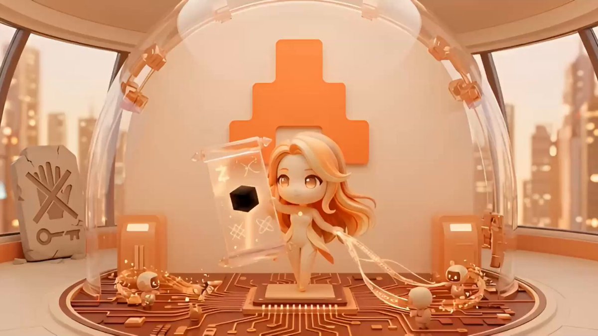 In this image, there's a cartoon girl with blonde hair standing inside an orange glass dome that has a keyhole on its front. The girl appears to be holding a black object or a piece of paper. The caption reads "We promise we won't peek", which is related to the post about ARC and privacy in technology.