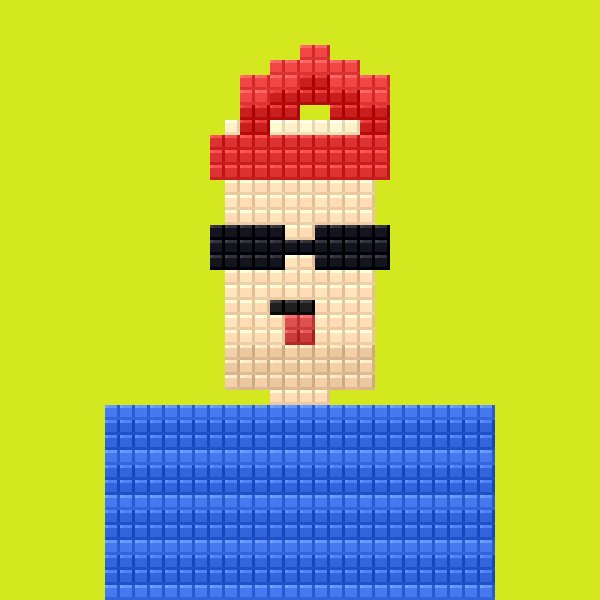 A pixel-art rendering of an anthropomorphic mushroom character wearing black sunglasses, standing on a blue grid platform against a yellow background—symbolizing the crypto/giveaway theme of the post about Wall Brokers' launch and wallet entry requirements.