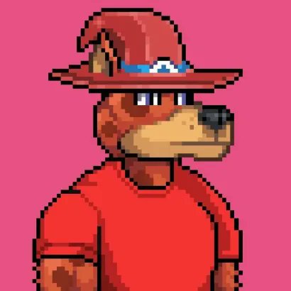 A pixel art image of a brown bear (resembling Banjo from Banjo-Kazooie) wearing a red hat and shirt against a pink background. The cheerful, energetic character complements the "Start strong. Stay consistent" motivational message, embodying a determined and upbeat tone.