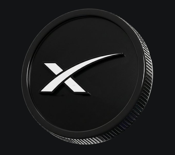 This image features a coin with the "SPCX" logo on it, which stands for Space Tech Corporation X. The black coin has a white stripe running through its middle, adding contrast against its dark background. The image also includes text that reads: "SPCX has landed on MetaMask. Trade SPCX perps up to 10x leverage or swap into tokenized stock." This is an advertisement for the cryptocurrency Space Perks.