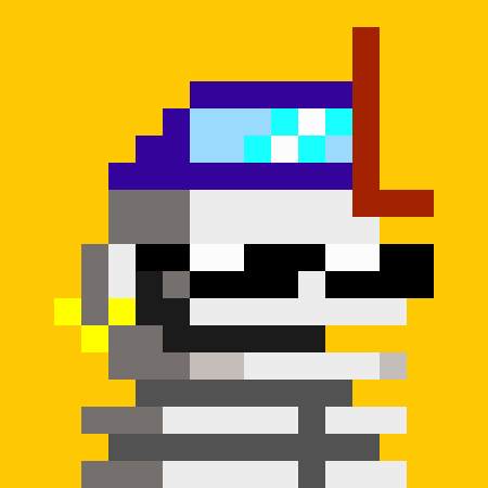 A pixel-art illustration depicts the penguin mascot from Club Penguin wearing a purple snorkel mask with a snorkel tube against a bright yellow background.