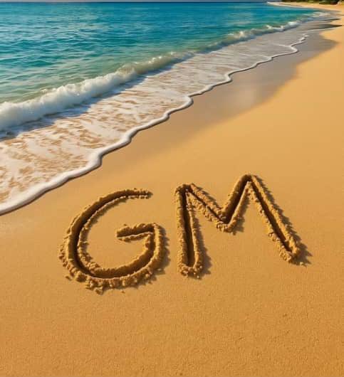 The image features a beach scene with the word "gTria" written in the sand, which appears to be made of wet sand. The text "gTria You can tell a product is maturing when it starts fitting into everyday life." This message seems to be related to the concept of cryptocurrency and how it has become an integral part of people's daily lives. The image also includes a watermark that reads "@useTria Card isn't just about spending crypto. It's about removing the gap between holding digital assets and actually using them".