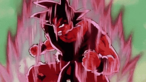 The image features a character with red hair, dressed as a dragon, standing against a green background that appears to be a fire effect or a neon light. The character has their fists raised, giving off an aggressive vibe. The caption for this image reads "KAIO x20 It's a wrap once @KAIO_xyz youtube.com/playlist?list= ...".