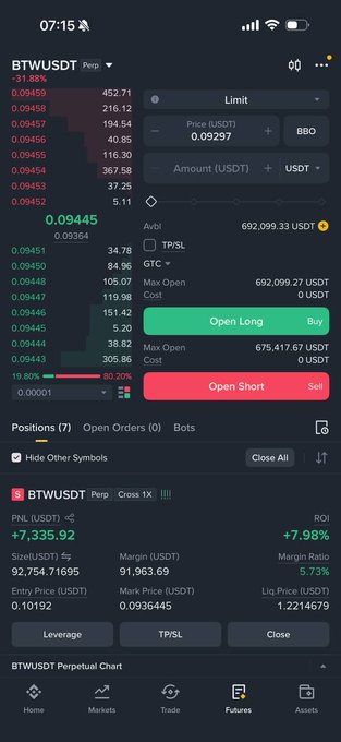 !"This is a stock trading app!". In the top left corner, there are two posts with different descriptions of the app's features or functions. One provides information about the user interface while the other provides information regarding a specific feature within the app that allows users to perform various actions related to stock trading.