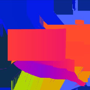 In this image, there's a graphic design featuring a large square with a blank space on its right side. The background consists of various shades of purple and blue hues, creating an abstract and vibrant color palette. The image also contains text that reads "@TeiaCommunity". This design could be a part of a larger project or presentation related to @TeiaCommunity, possibly for advertising or promotion purposes. The main focus is on the square with the blank space in the center, surrounded by a gradient background of different colors.