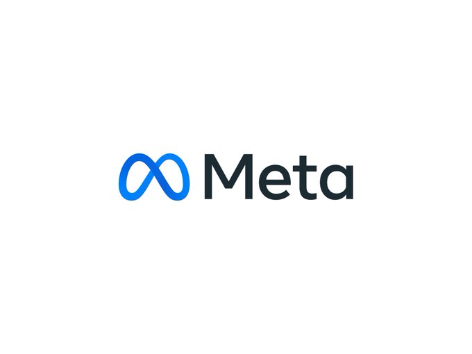 The Meta logo, featuring a blue infinity symbol next to the word 'Meta' in dark gray text, displayed on a white background.