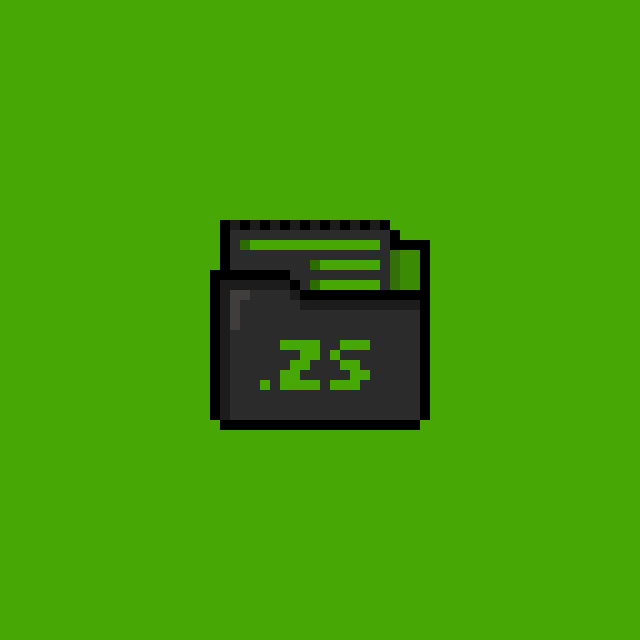 A pixel-art floppy disk displaying ".25" on a green background, symbolizing the 0.25% trading fee discount offered by Zippswap, a crypto trading tool featured on Robinhood.