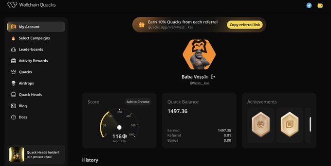 "@wallchain" is a person who has created an account, named Quark Quakes, with Wallchain and set up some settings like audience quality. The post says that "one interesting aspect of @wallchain's approach is its shift from follower count to audience quality", which implies that the website is more focused on creator-audience compatibility than merely increasing follower numbers. This new approach emphasizes creating better content for a broader, targeted audience and can potentially lead to increased engagement and success for the users who are engaged with valuable content by creators like @wallchain."
