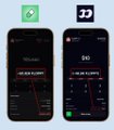 A dark-themed financial app interface shown on two phone mockups with 'SOL WALLET' text.
