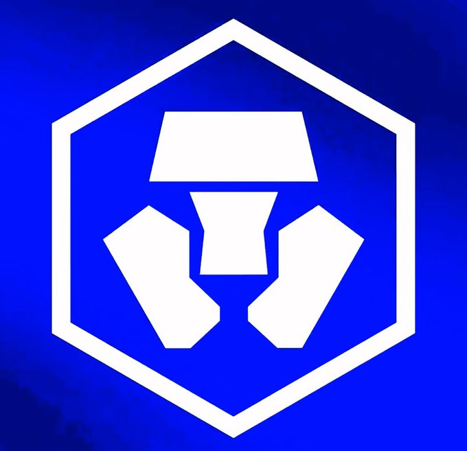 A blue hexagonal Crypto.com logo accompanies a bullish "ALL IN $CRO BEFORE $1.00!!" rallying call encouraging investment in the Cronos ($CRO) token before it reaches a dollar.