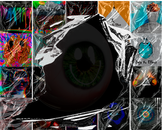 The image shows a collage of images with various themes, such as eyes, hearts, and smiles. The collage is framed by plastic wrap that has been cut open at the bottom edge, creating a visual effect. The collage includes multiple photos, each showcasing different aspects related to an upcoming concert event. The collage appears to be promoting or announcing the concert, possibly using eye-catching images of people and hearts to capture viewers' attention.