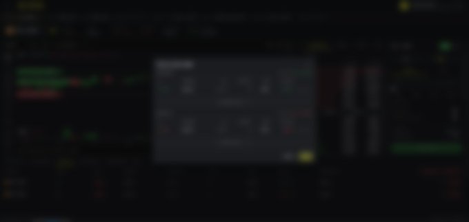 A dark, heavily blurred screenshot of a financial trading platform showing indistinct charts and panels.