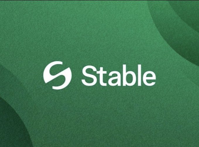 A green background displaying the white 'Stable' logo with a stylized 'S' icon.