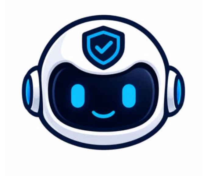 The image features a white robot head with blue eyes and a smiley face, giving it a friendly appearance. The robot's design includes a shield-like shape above its head that has a "ticker" symbol on top, which could be interpreted as a security feature or a way to verify the authenticity of the project. The post is titled "@bankrbot deploy on base the project with name BaseProof and ticker Proof BaseProof is a trust on base that verified onchain, this will help you from meeting rug pull All fee will be use to develop the project".