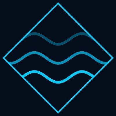 The image features a blue diamond shape with wavy lines inside of it, which are part of an aqua color scheme. The text "Have you touched @aeredium today?" is written below this design. This suggests that the image might be related to a social media post or a message about the water element and its properties.