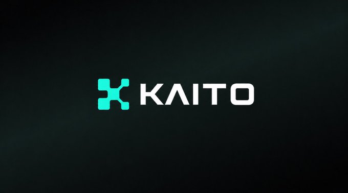 The image shows a logo for Kaito, which is a company that is associated with cryptocurrency technology. The logo features a light blue x symbol surrounded by three smaller blocks of green. This design represents the concept of interconnectedness within the cryptocurrency world, where various networks and systems work together to create a global digital economy. 

The text on the image states "Kaito kaito" which could be an additional detail about the company or another aspect related to their work in crypto. Additionally, there is a number, "10.8m", followed by the word "raises" and a question mark "?" that might be a response to the viewer's interest in knowing more about Kaito's achievements, growth, or future plans within the cryptocurrency industry.