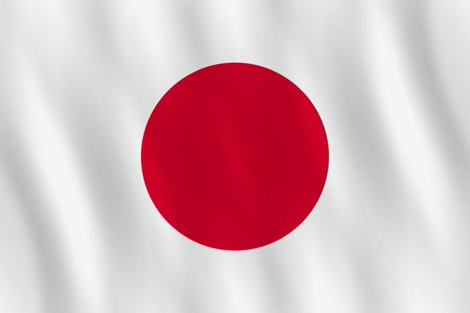 The image shows the flag of Japan, featuring a red circle on a white background, symbolizing the country referenced in the post about Japan's Parliament advancing legislation to potentially allow Bitcoin ETFs.