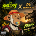 A promotional graphic for 'SUGAR ATE' and 'BANKFI' featuring a cartoon monkey in a sombrero, advertising 'FRIDAY' starting at '2PM EST'.