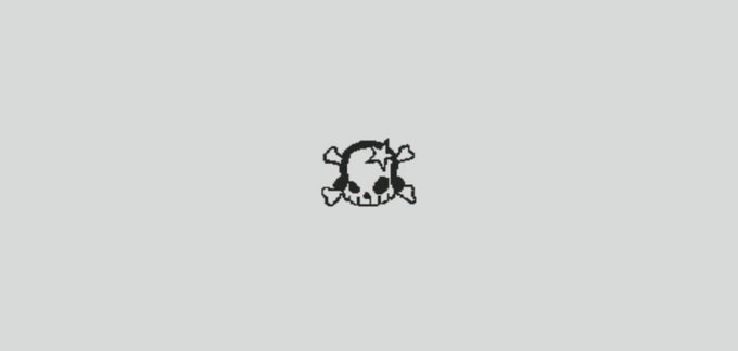 A small skull and crossbones icon in black ink sits centered against a light gray background, with no visible text, numbers, or tickers. The pirate-themed symbol appears to serve as branding or a visual marker for a "Secure gdt spot" giveaway promotion tied to the X (Twitter) handle @nasbelaeth.