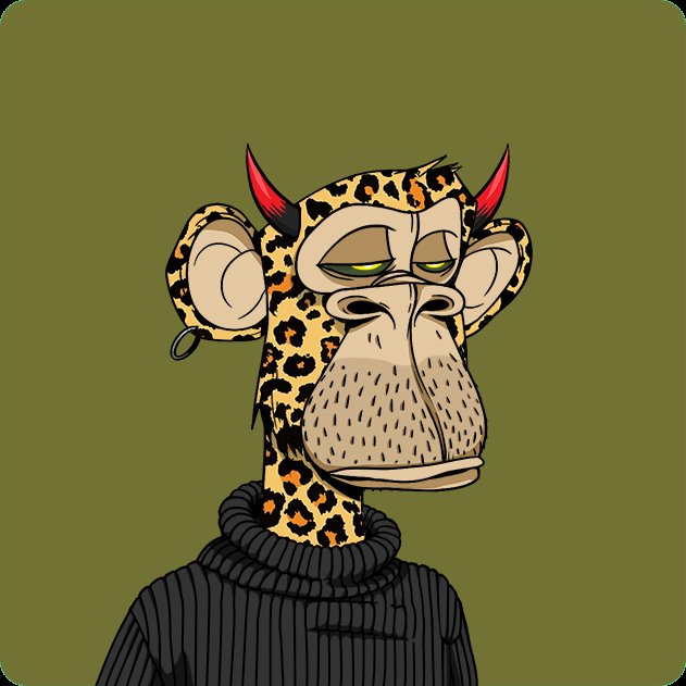 The image features an anthropomorphic cartoon monkey wearing a black sweater with orange and yellow stripes. The monkey has a red nose and horns, giving it a unique and playful appearance. The background of the image is green, which contrasts nicely with the monkey's outfit. There are no texts or other objects in the image, making the focus solely on the monkey and its attire.