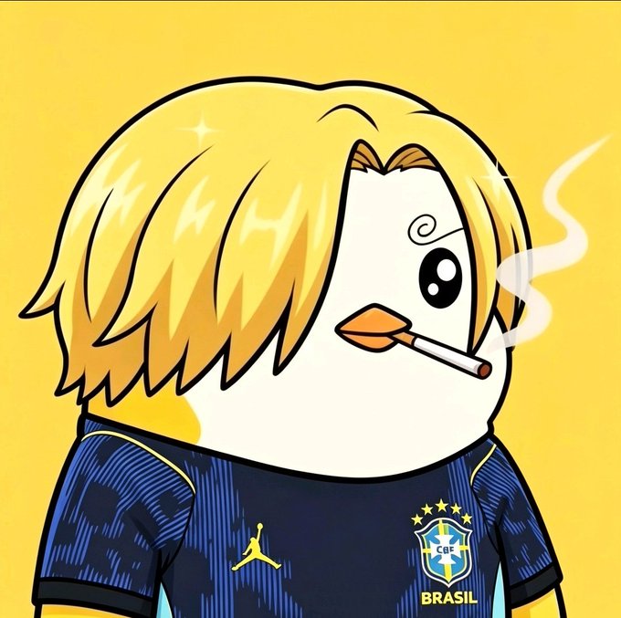 In this image, there's a cartoon character wearing a blue shirt that says "Brasil" on it. The character has blonde hair and is smoking a cigarette while standing against a yellow background. There are also some text elements present in the image, including the words "Good Morning Good Saturday Happy Weekend Had these on my timeline quite a bit recently @NomismaNetwork @TheARCTERMINAL @quipnetwork 100,000 Diamonds distributed and Stage 10 is already underway with an even larger reward pool Nomisma keeps rewarding those who stay active."