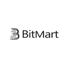 The image shows the BitMart logo, featuring a stylized "B" icon next to the company name "BitMart" in black text. This relates to the post indicating that the BitMart exchange is currently down, visually identifying the affected platform.