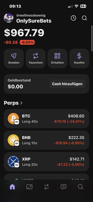 In the image, there are two posts featuring cryptocurrency trading apps. One post has an image of a cellphone screen displaying various app icons related to Bitcoin trading. The other post also showcases a cellphone screen with different cryptocurrencies listed, including Bitcoin, Ripple, and XRP. A user is sharing their thoughts on these posts by liking them and leaving a caption. Overall, the focus of the content seems to be on discussing cryptocurrency apps or market trends.