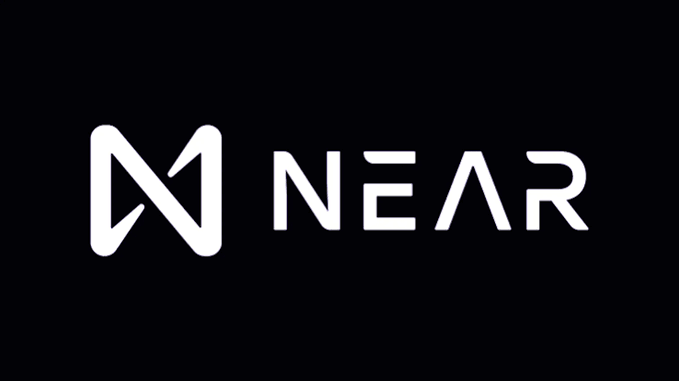 A black logo banner displaying 'NEAR' in white text alongside its stylized 'N' icon.
