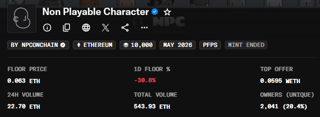 In a dark grey background with white text, there's a summary of an ongoing situation regarding ethereum and bitcoin markets. It appears that the NPconchain team has failed to meet their promise, as indicated by an update stating that they are "@npconchain" and are "@eth", but have not yet paid what was owed them. The text also mentions that the NPconchain team is "0.63ETH". Additionally, there's a post on the bitcoin market with information about non-playable characters (NPC) in the Bitcoin Core source code of a game named "Ethereum" and its prices at various floors.