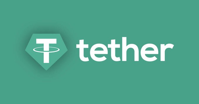 The image shows the Tether logo, featuring a green diamond-shaped icon with a white "T" surrounded by an orbital ring, alongside the word "tether" in lowercase white text on a teal background. It serves as the brand visual accompanying the news that Tether is being sued by Conduit Technology over a $2.76 million USDT freeze.