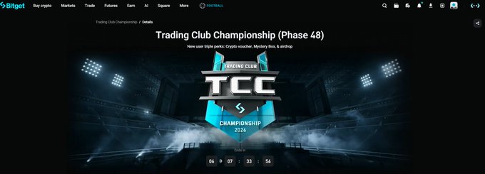 The image shows a screenshot of a website for a trading club championship game called TCC. The website appears to be an online store or marketplace that sells items related to trading clubs, such as merchandise and trading cards. It features an advertisement displaying the name "TCC" and several descriptions of its products, which are likely related to the trading club world. The post also has a link pointing towards more information about the trading club championship game.