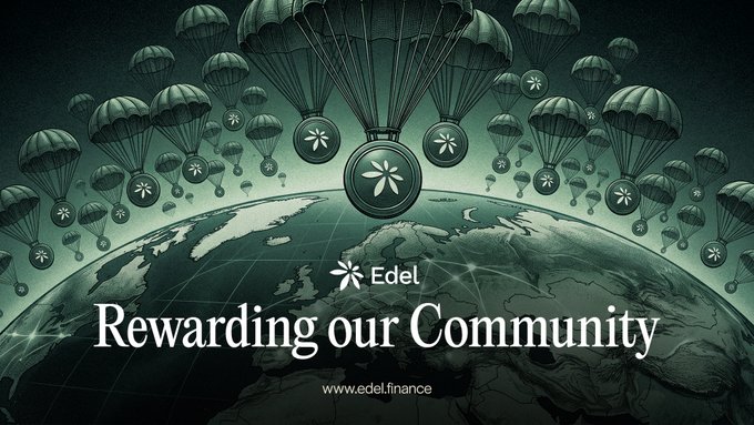 The image features a large globe with numerous parachutes attached to it, creating an impression of a world full of opportunities for rewards. The text "Runway rewards have landed" suggests that there might be a new feature or service related to rewards on the runway. The caption reads "Runway rewards have landed. Check your app - submit your votes and shape our community-driven asset discovery." This implies that users can now access this new reward system through their apps, which could potentially help them discover assets in the runway's marketplace.