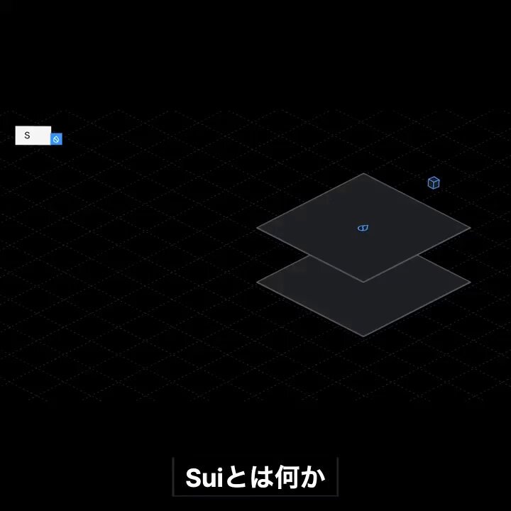 The image features a black background with white text, including the words "Sui" written in Chinese characters. The text also includes some Japanese writing that reads "No loops. No delays. No limits." This suggests that Sui is designed for fast processing of transactions and maintaining high security standards.