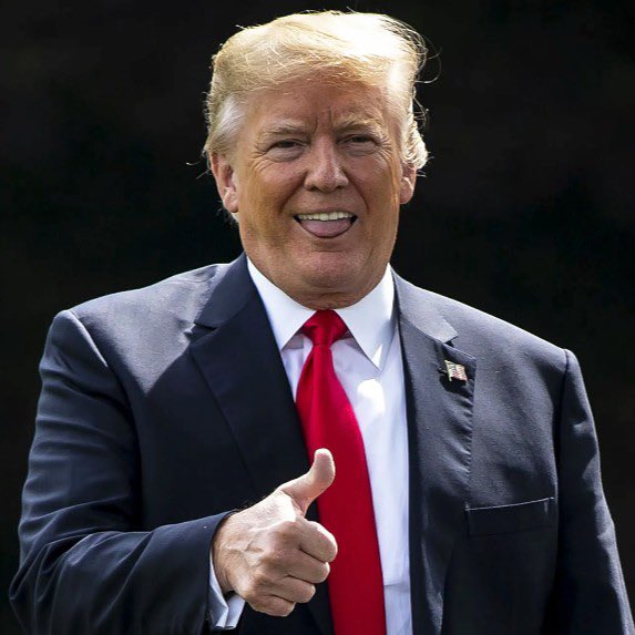 In this image, Donald Trump gives a thumbs up while sticking out his tongue, a pose that eerily mirrors the content of the accompanying post, which states that nearly 1 million investors lost $3.8 billion on "Trump's crypto coin."