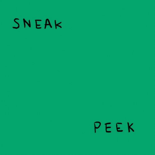 The image features a green background with the words "Sneak Peek" written in black marker, which appears to be part of an art project or a creative project related to Web3. The phrase "Can you imagine what a verifiable Web3 game looks like?" is also present on the image. This suggests that there might be some sort of discussion or exploration happening around the concept of verifying Web3 transactions and its implications in the context of the post.