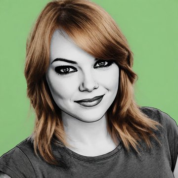 The image features a woman with long brown hair wearing a gray shirt, smiling at the camera. The photo has been edited into black and white, giving it a vintage or artistic appearance. The caption below the image reads "Every drop tells a different story. opensea.io/collection/pix #NFTCommunity #NFTArt @opensea". This suggests that the woman's long brown hair might be an important element in conveying her character, and it is likely that she has a unique story behind each individual strand of hair.