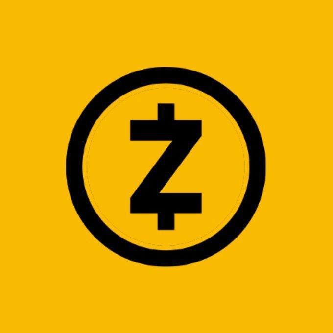 The Zcash logo, displaying a black stylized 'Z' symbol inside a circle against a solid yellow background.