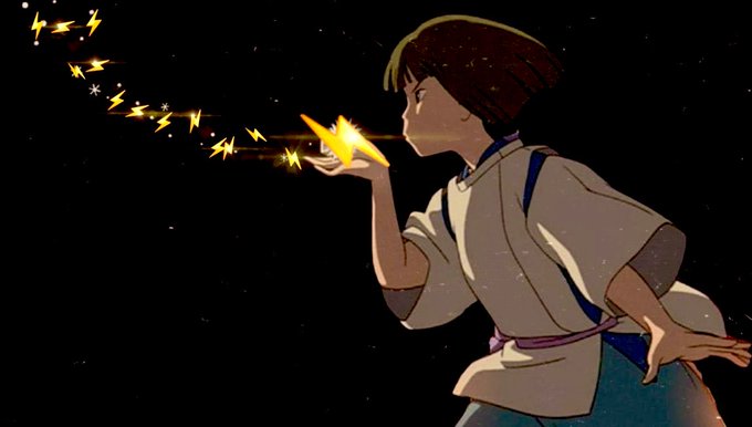 An anime-style character in traditional attire holds glowing golden orbs that trail like fireflies into a starry night sky, capturing the dreamy, awakening essence of the #BNB caption.