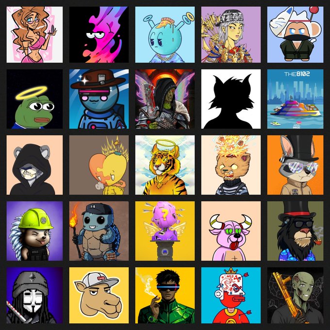 The image features a grid of 24 different cartoon characters, each with their own unique style and personality. The characters are arranged in four rows and six columns, creating an organized and visually appealing layout. The variety of characters showcases a diverse range of artistic styles and themes, making it an interesting and engaging visual experience for viewers.