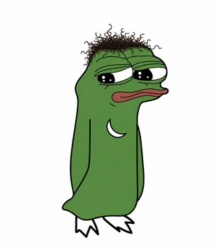 The image shows a crying Pepe the Frog meme character with messy hair, large teary eyes, and a frown, looking sad and defeated. This relates to the post asking "How'd I do? @inversebrah" as the crying Pepe humorously conveys a disappointing or unsuccessful trading outcome, fitting the "Inverse Brah" persona of being wrong about market predictions.