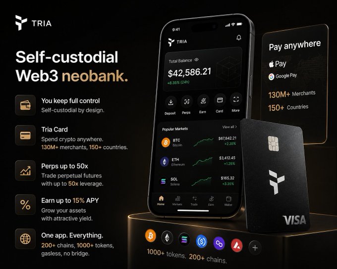The image features a black cell phone with an app installed, displaying various information related to Bitcoin and cryptocurrency. The text in the image provides context about using cryptocurrency and holding it, as well as explaining that it's likely not ready for use in the real world yet. It emphasizes that the app is designed for those who are interested in crypto but haven't started using it at this moment.