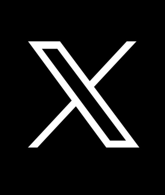 A stylized white letter 'X' logo on a black background, representing the social media platform X (formerly Twitter).