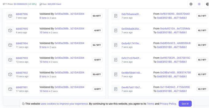 The image shows a screenshot from an online tool or application that allows users to search through different lists of information. The primary focus of the image appears to be a list of various data about BitTorrent, which can be related to blockchain networks or other aspects of the cryptocurrency world. There is also some text in the image that provides more context on this particular screenshot, emphasizing the importance of transparency within the blockchain ecosystem.